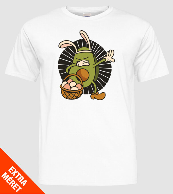 Avocado de Paște DAB model alb pe tricou