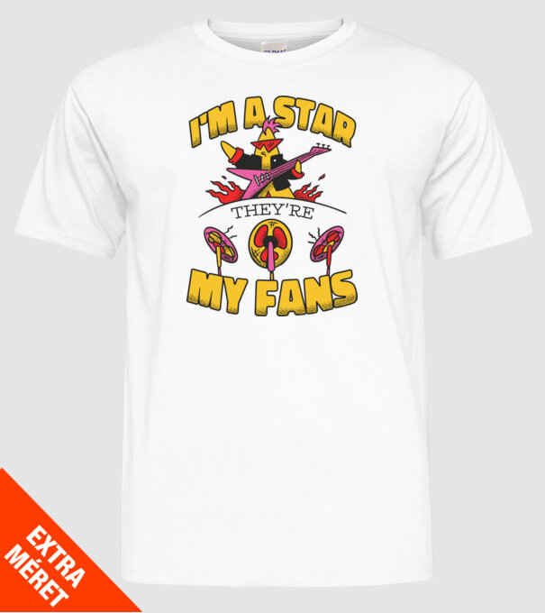 'I''m a Star, They''re my Fans' model alb pe tricou