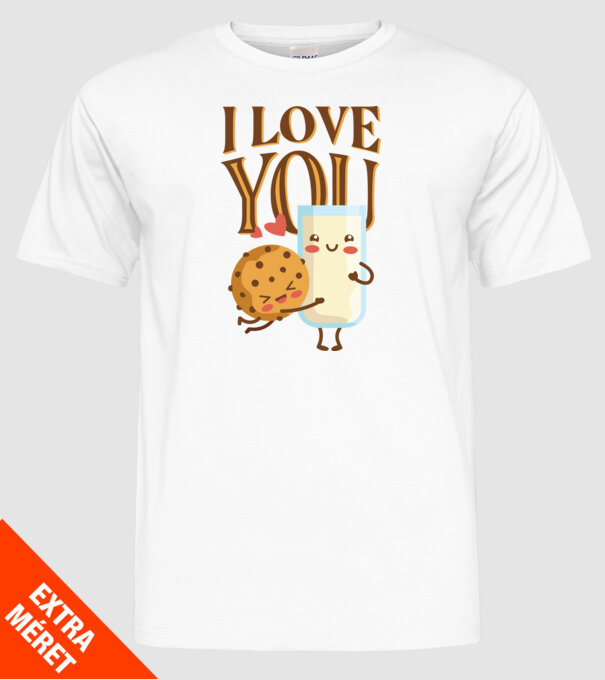 'I Love You tricou drăguț cuplu pentru Valentine''s Day' model alb pe tricou
