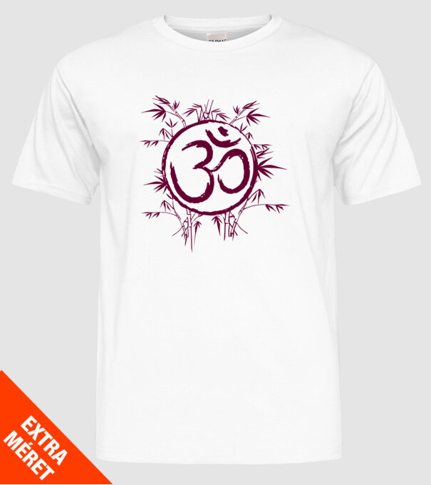 Simbol Yoga model alb pe tricou