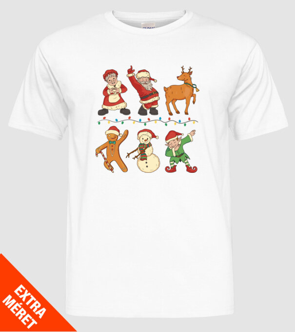 Crăciun DAB model alb pe tricou