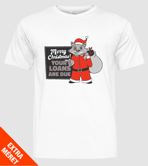 Raton de Crăciun model alb pe tricou