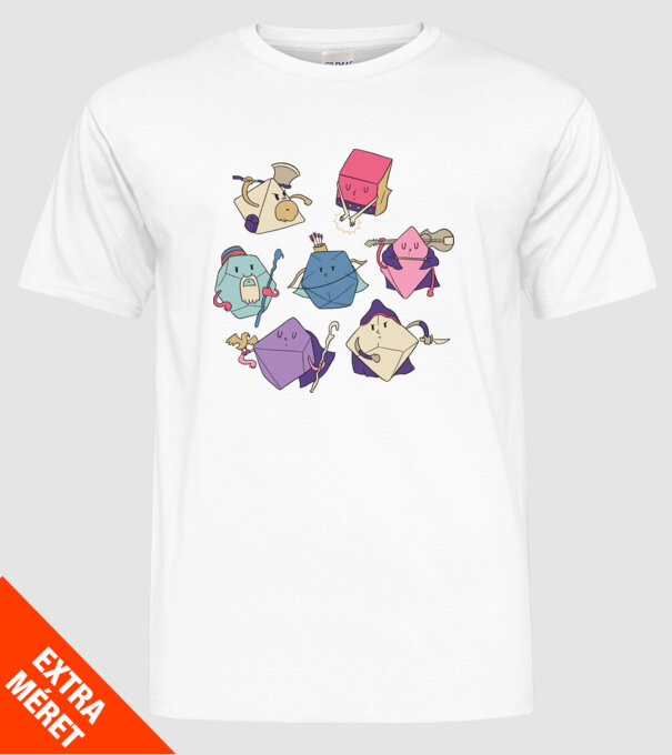 Caractere Cub model alb pe tricou