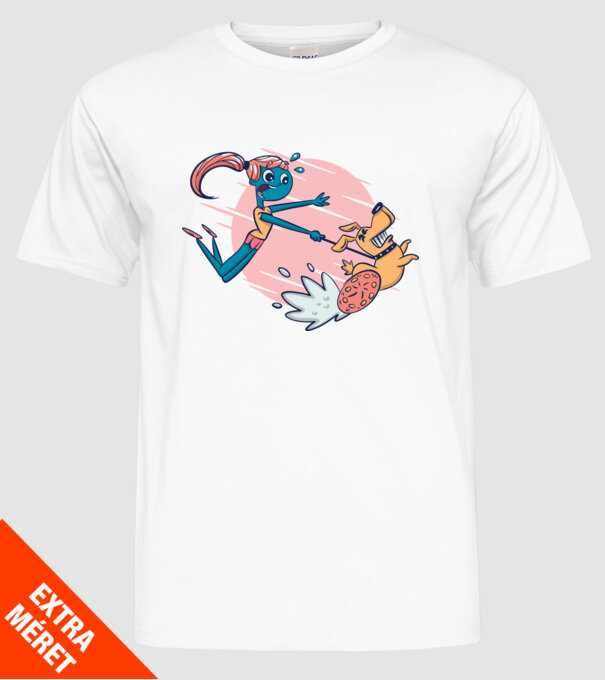 Plimbarea câinilor model alb pe tricou
