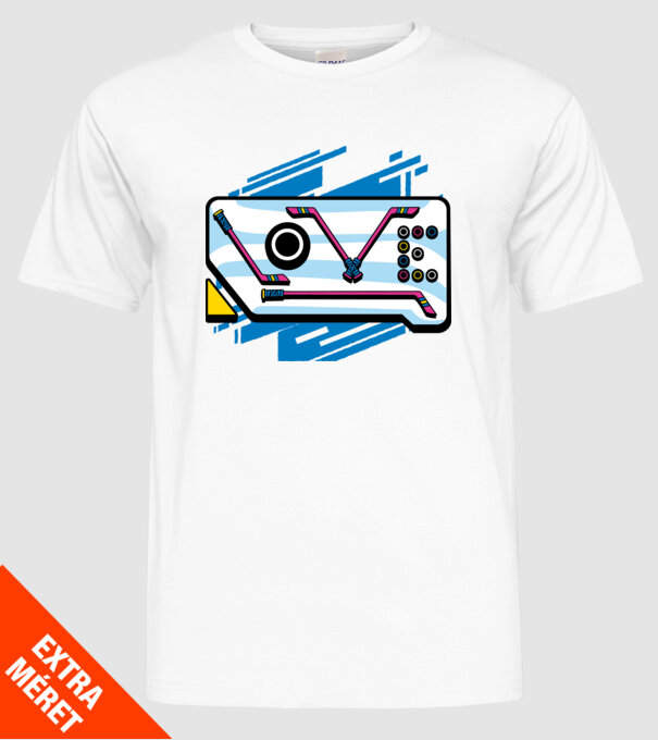 Love Hockey model alb pe tricou