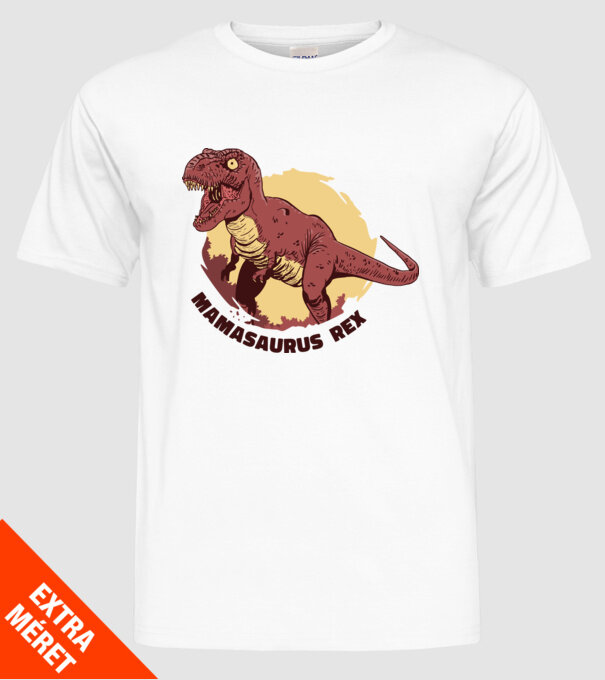 mamasaurus rex model alb pe tricou