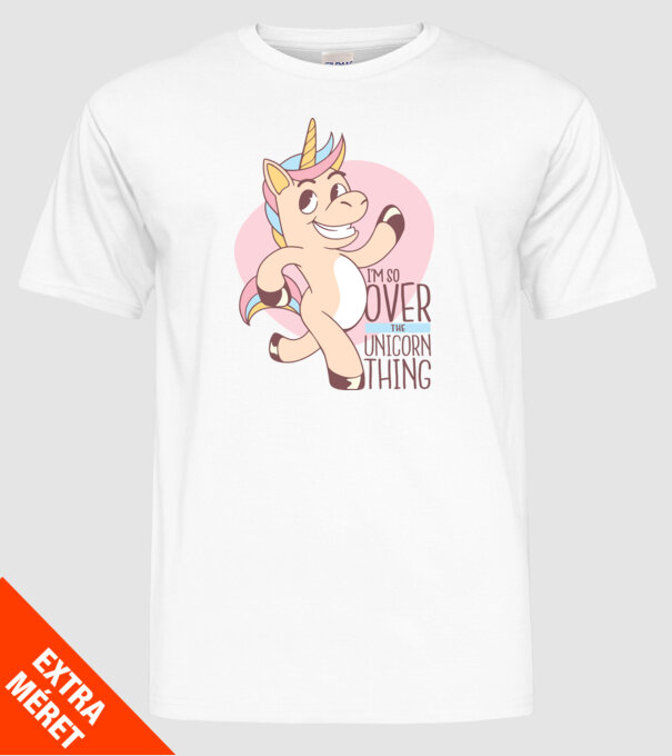 Am trecut de mult peste perioada de Unicorn model alb pe tricou