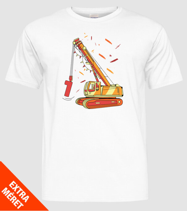 Prindere 1st Birthday model alb pe tricou