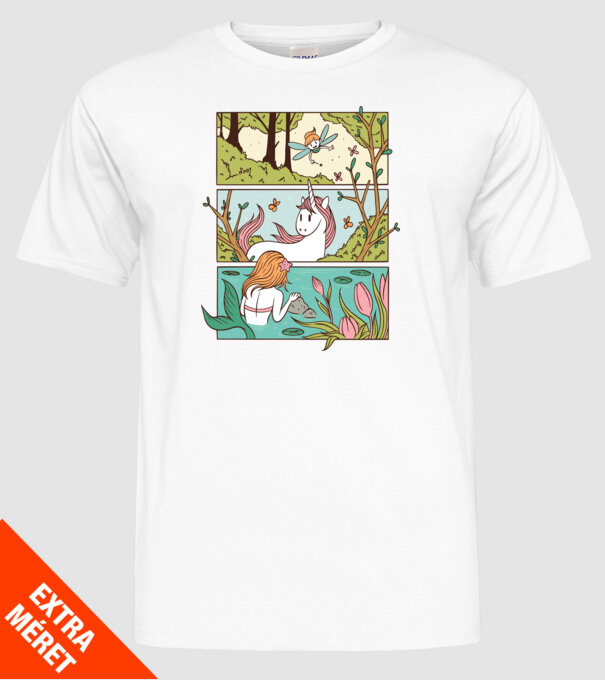 Lumea poveștilor model alb pe tricou