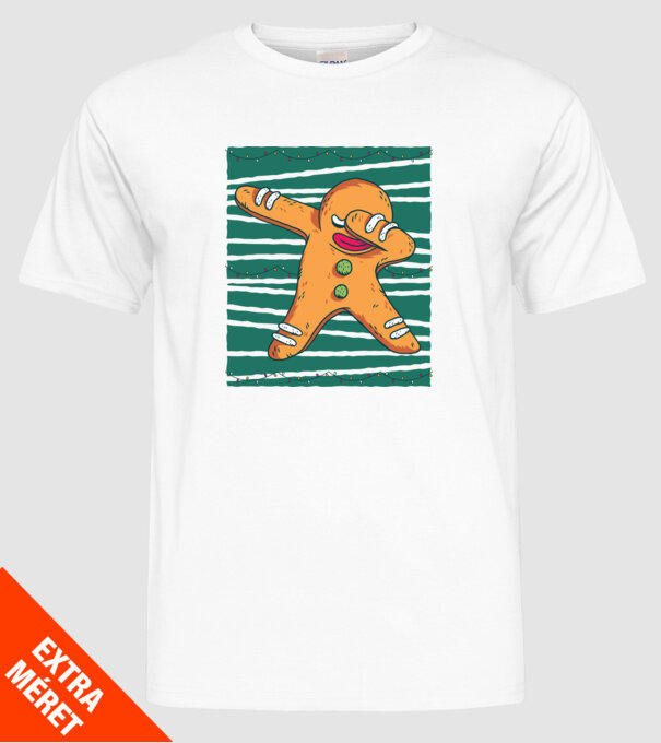 Turtă dulce DAB Crăciun model alb pe tricou