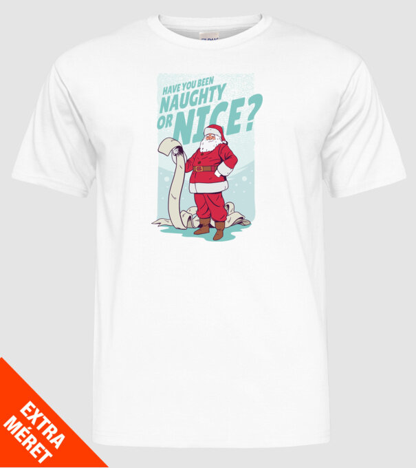 Lista de cadouri Moș Crăciun - tricou Crăciun model alb pe tricou