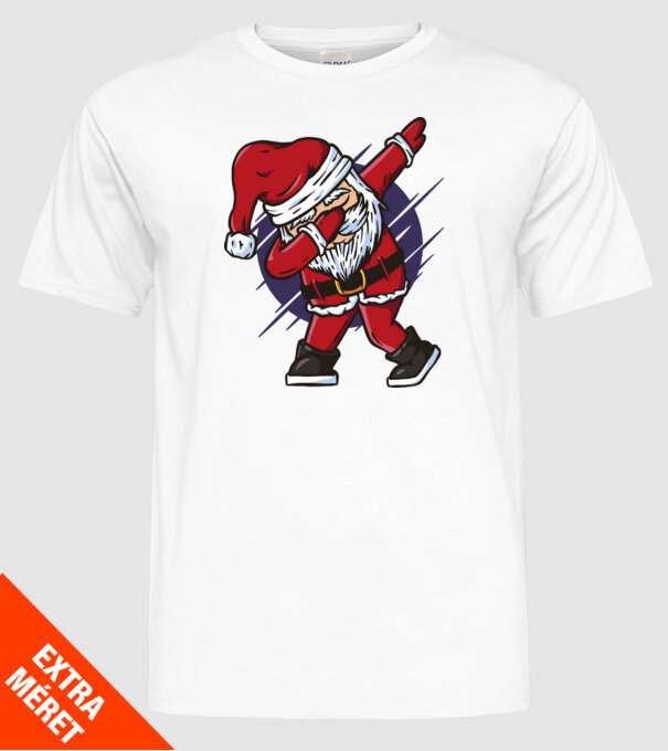 Moș Crăciun DAB model alb pe tricou