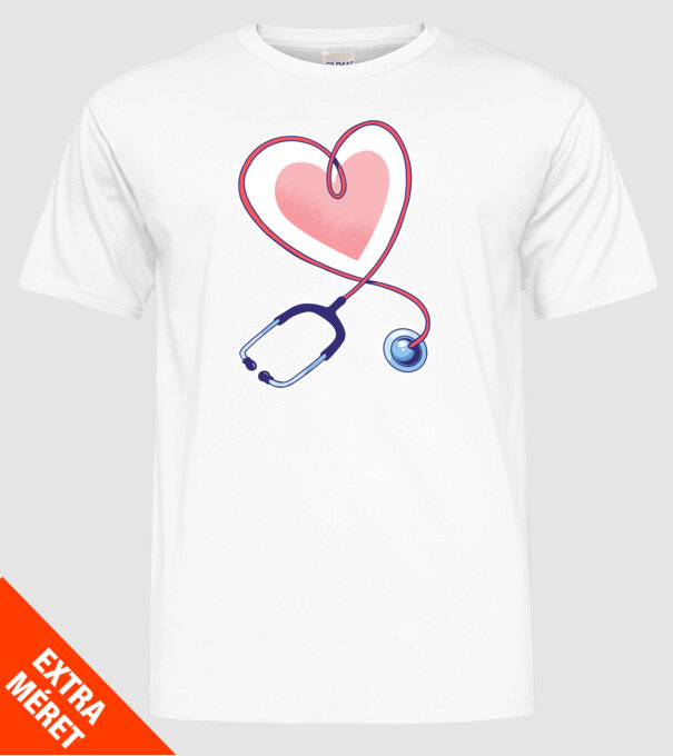 Soră Asistentă Stetoscop model alb pe tricou
