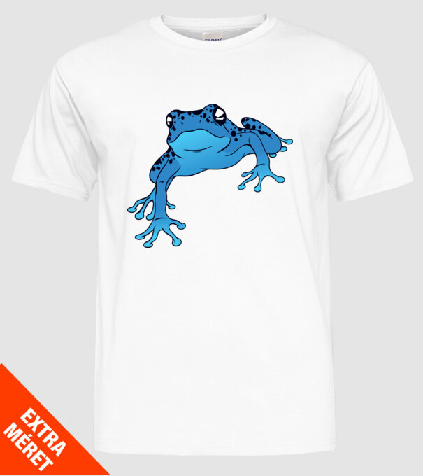 Broască otrăvitoare model alb pe tricou