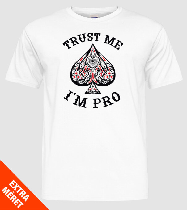 Jucător profesionist de poker model alb pe tricou