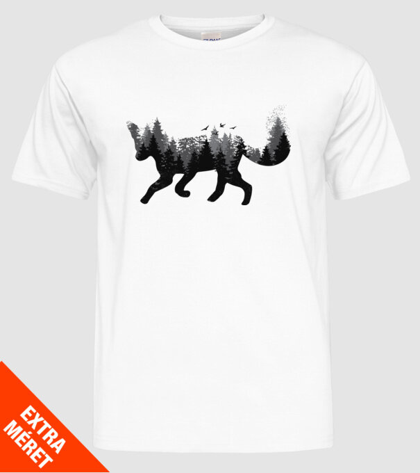 Vulpe pădure Natură model alb pe tricou