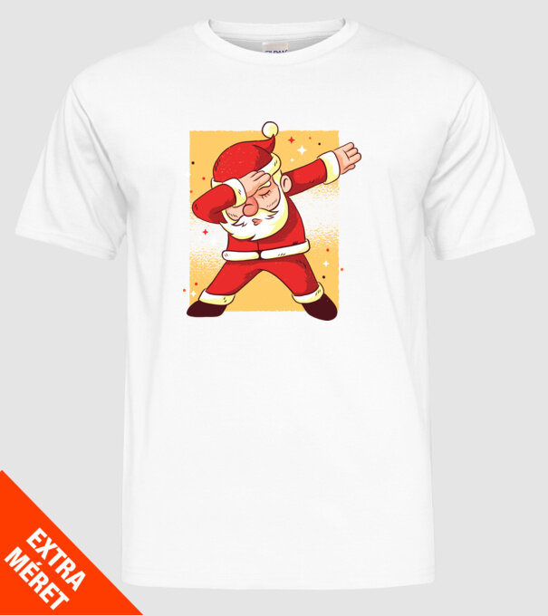 Santa DAB Moș Crăciun model alb pe tricou
