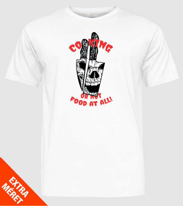 Cuțite de bucătar model alb pe tricou