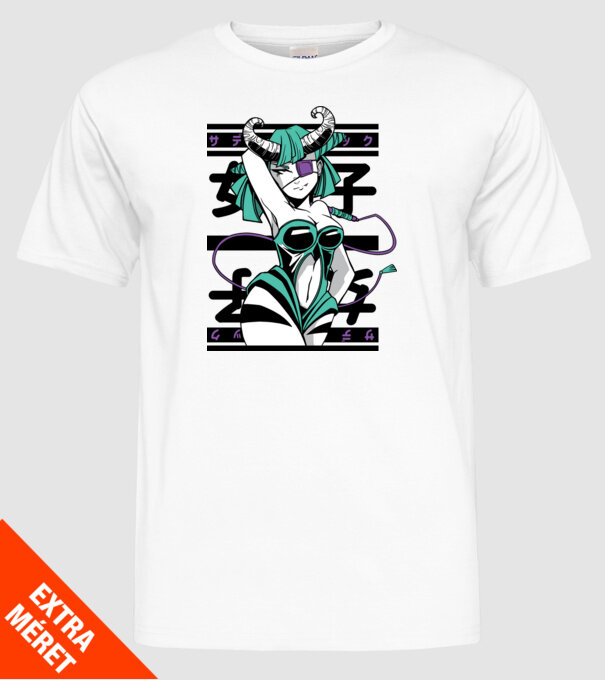 Fată sexy Anime model alb pe tricou