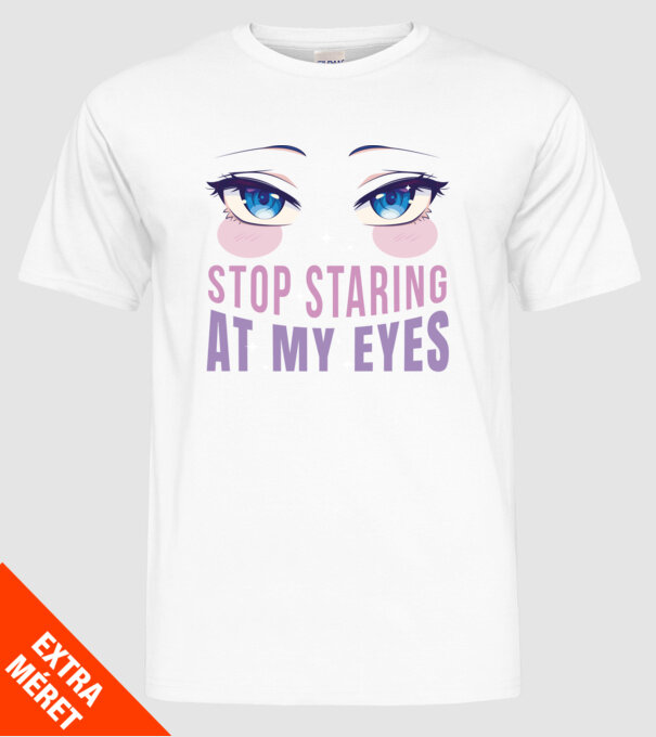 Ochi sexy Anime model alb pe tricou