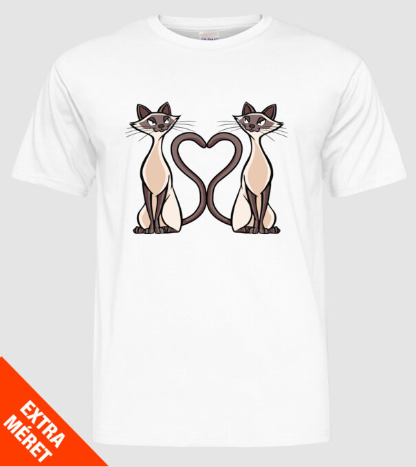 Pisicuțe Siameze model alb pe tricou