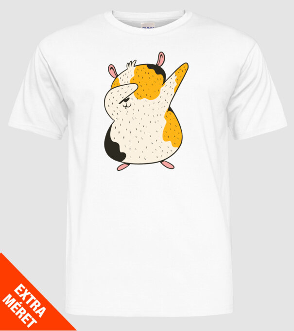 Porcușor de Guineea model alb pe tricou