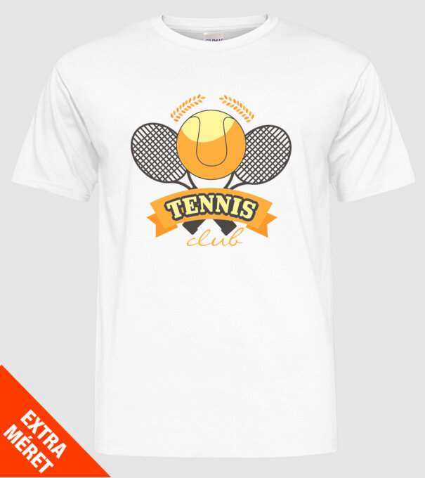 Tennis Club model alb pe tricou