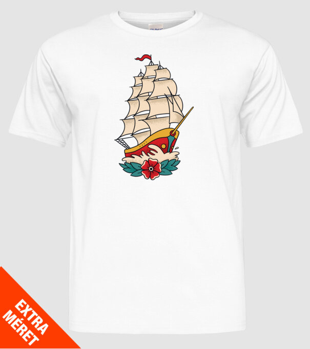 Vapor Tatuaj model alb pe tricou