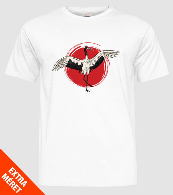 Pasăre Thai Chi model alb pe tricou