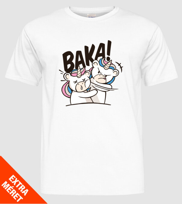 Unicorn palmă model alb pe tricou