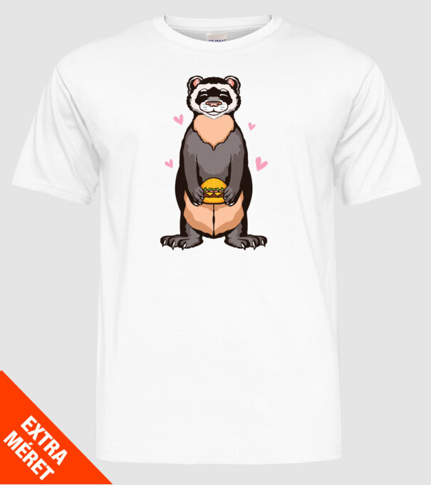 Dihor vânător model alb pe tricou