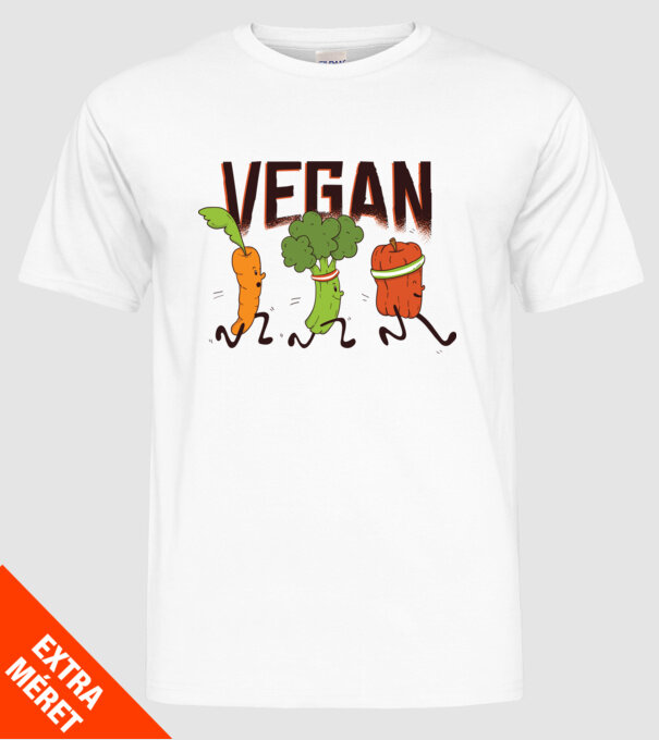 Legume vegan model alb pe tricou