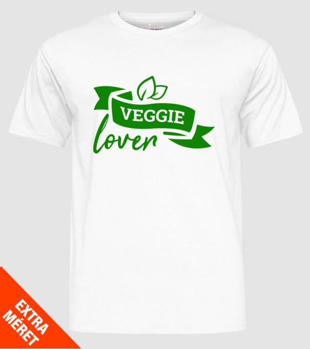 Veggie lover Iubitor de legume model alb pe tricou