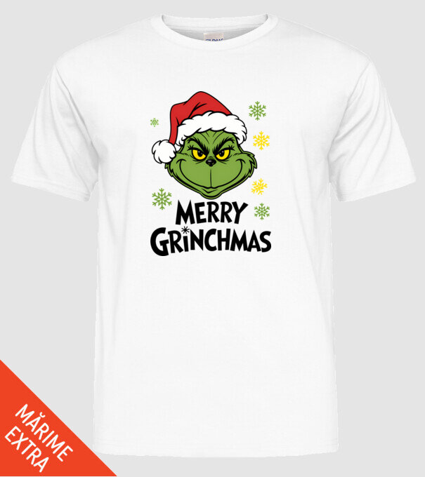 Merry Grinchmas Alb model alb pe tricou