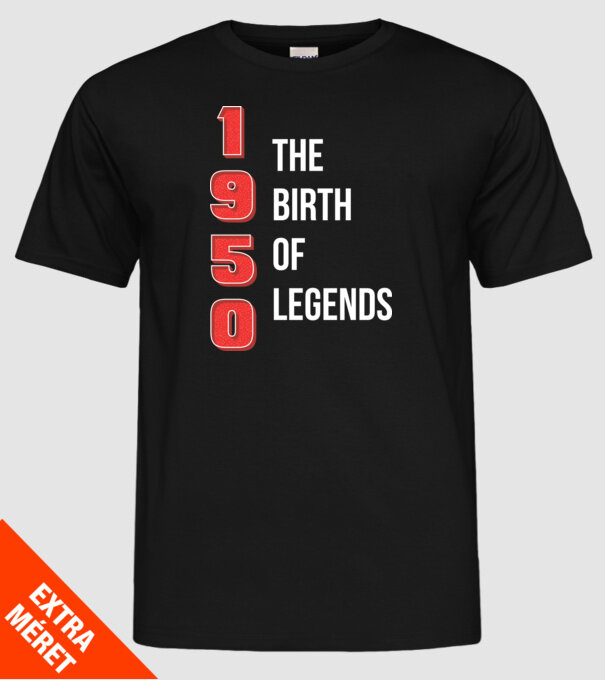 1950 the birth of legends model negru pe tricou