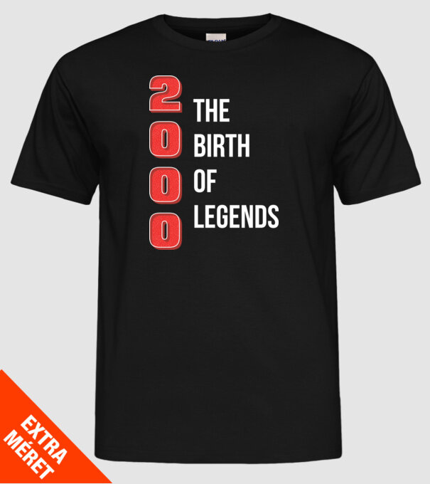 2000 the birth of legends model negru pe tricou