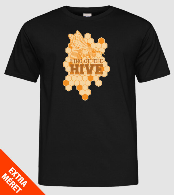 Regele stupului model negru pe tricou