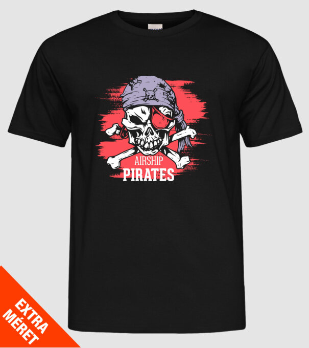 Airship Pirates - Pirat model negru pe tricou