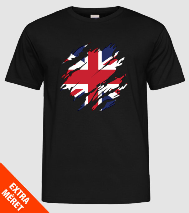 UK Steagul Regatului Unit model negru pe tricou