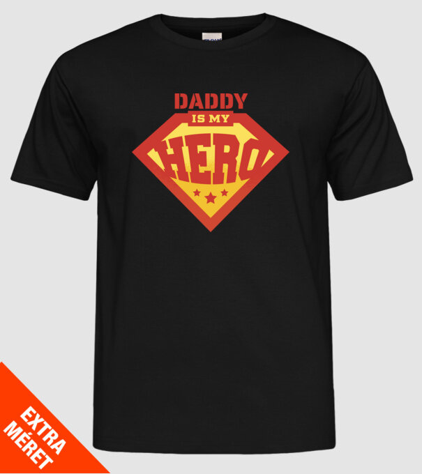 Tata este Supereroul meu model negru pe tricou