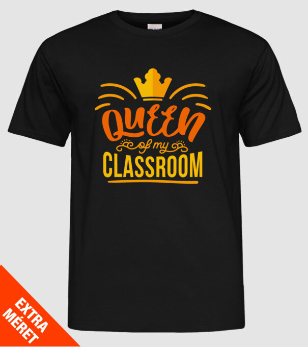 Regina clasei model negru pe tricou