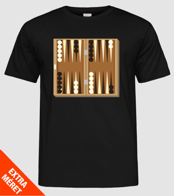 Joc de table model negru pe tricou