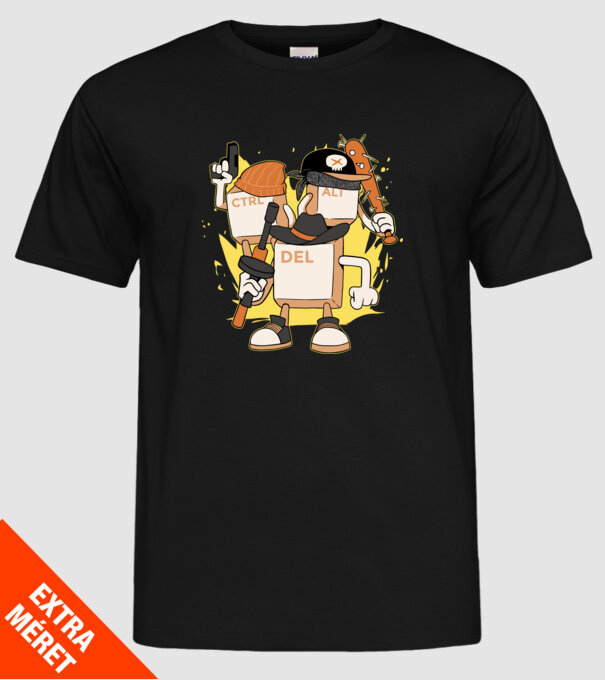 Mafie tastatură model negru pe tricou