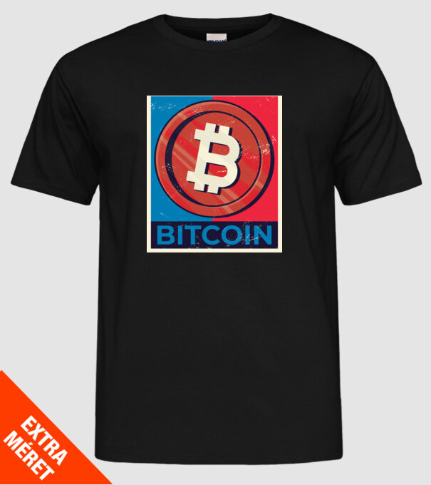 Bitcoin Criptomonedă model negru pe tricou