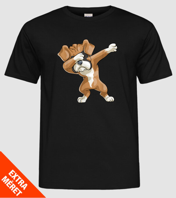 Boxer dab model negru pe tricou