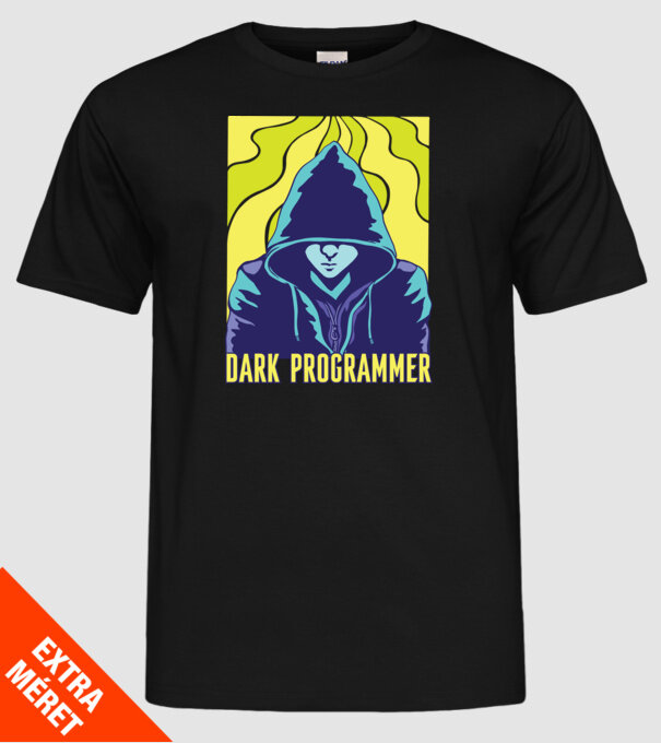Dark Programmer model negru pe tricou