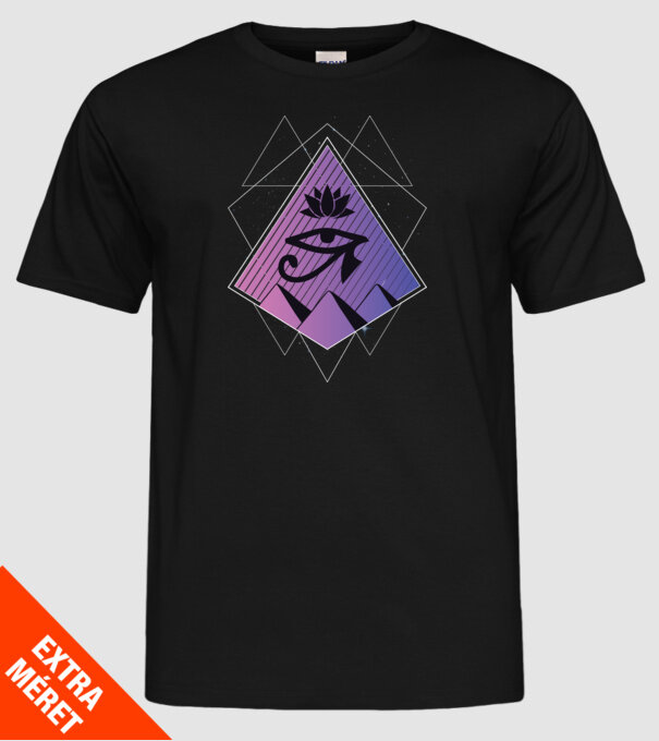 Egipt simbol geometric model negru pe tricou