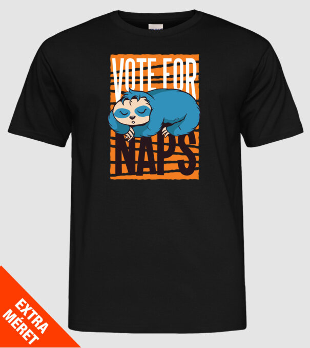 Votez pentru relaxare Leneș model negru pe tricou