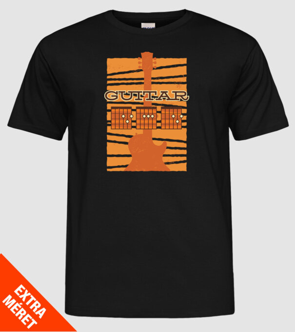 Tată chitarist model negru pe tricou