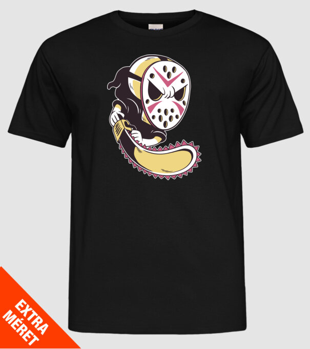 model negru pe tricou